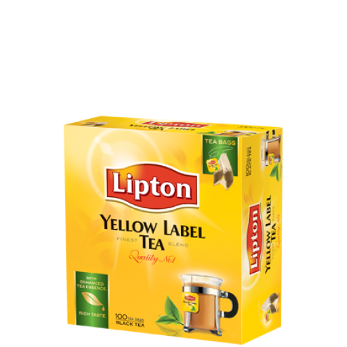 Lipton Yellow Label Black (100 Sachet) - Tea & coffee | Gomart.pk