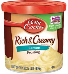 Betty Crocker Rich And Creamy Lemon Frosting (453gm)