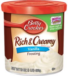 Betty Crocker Rich And Creamy Vanilla Frosting 453gm)
