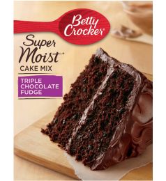 Betty Crocker Super Moist Cake Mix - Triple Chocolate Fudge
