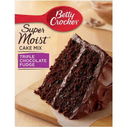 Betty Crocker Super Moist Cake Mix - Triple Chocolate Fudge