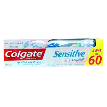 Colgate Sensitive Original Toothpaste Brush Pack (150gm)