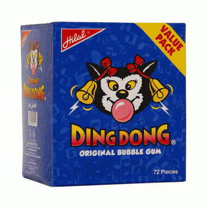 Ding Dong Chewing Gum (Pack Of 72)