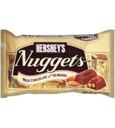 Hershey's Nuggets Milk Chocolate With Almonds (340gm)