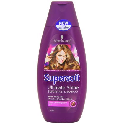 Schwarzkopf Supersoft Ultimate Shine Super Fruit Shampoo 400Ml