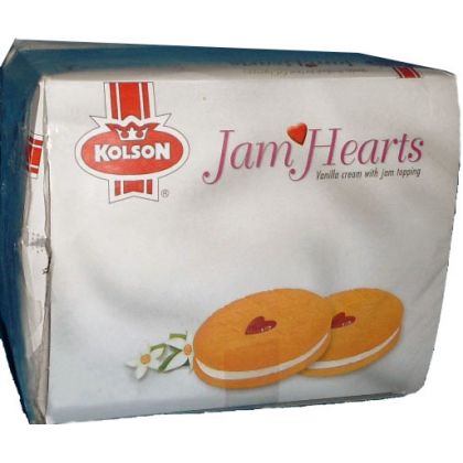 Jam Hearts Biscuit - Vanilla (Half Roll Box)
