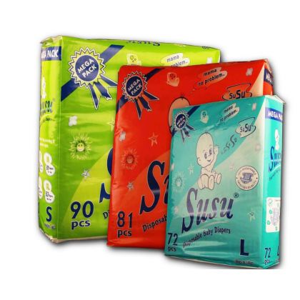 Susu Diapers Mega Pack Medium (81Pcs)
