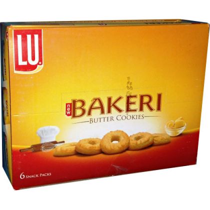Lu Bakeri Butter Cookies (6 Half Roll Box)