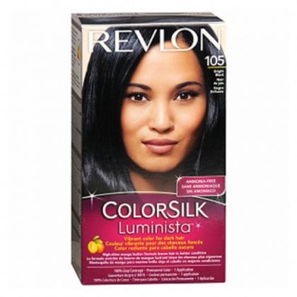 Revlon ColorSilk Luminista Hair Color Dye - Bright Black 105