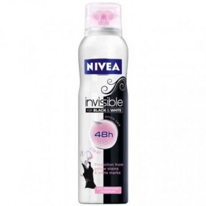 Nivea Deodorant Spray Invisible Black & White Clear (150ml)