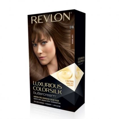 Revlon Luxurious ColorSilk ButterCream Hair Color - 51N Light Brown