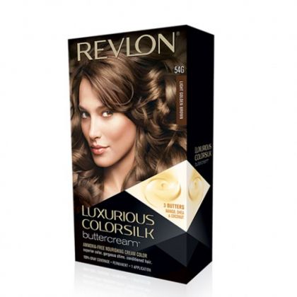 Revlon Luxurious ColorSilk ButterCream Hair Color - 54G Light Golden Brown