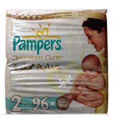 Pamper Diapers Premium Care 2 (3-6 Kg) 96 Pcs