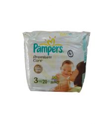 Pamper Diapers Premium Care 3 (4-9 Kg) 20 Pcs