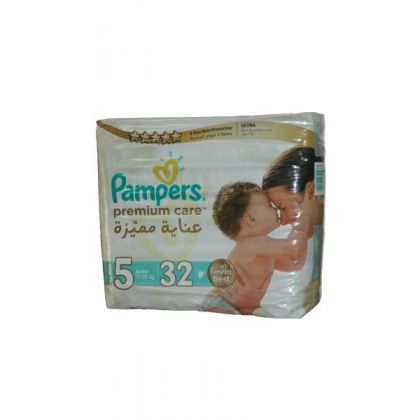 Pamper Diapers Premium Care 5 (11-25kg) 32 Pcs