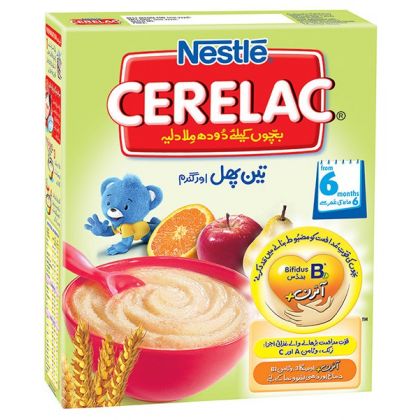 Nestle Cerelac Cereal 3 Fruits & Wheat  (175gm)