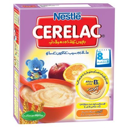 Nestle Cerelac Cereal Apple + Orange  (175gm)