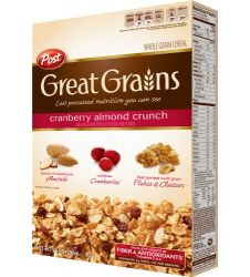 Post Great Grains Cranberry Almond Crunch Cereal (400gm)