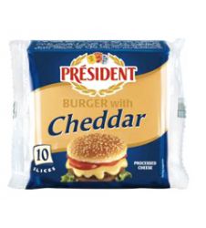 President Cheese Burger With Cheddar Slice