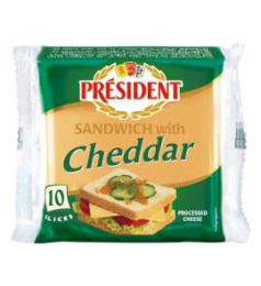 President Cheese Sandwich With Cheddar Slice