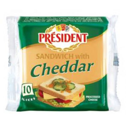 President Cheese Sandwich With Cheddar Slice