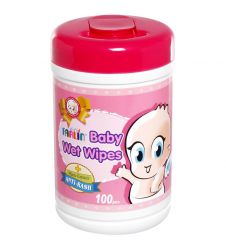 Farlin Baby Wet Wipes Anti-rash 100pcs Jar