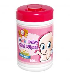 Farlin Baby Wet Wipes Anti-rash 100pcs Jar