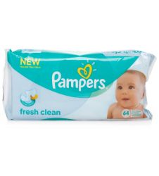 Pampers Fresh Clean 64 Pcs Baby Wipes