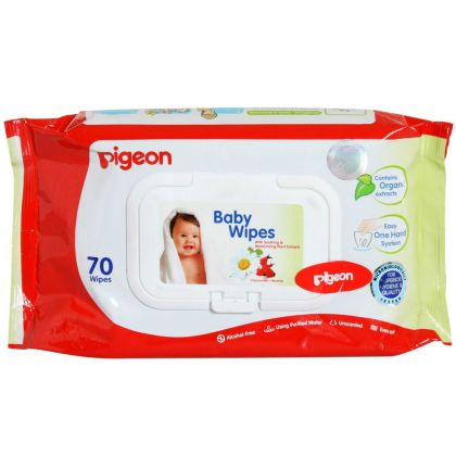 Pigeon Baby Wipes 70 Pcs Flip Top