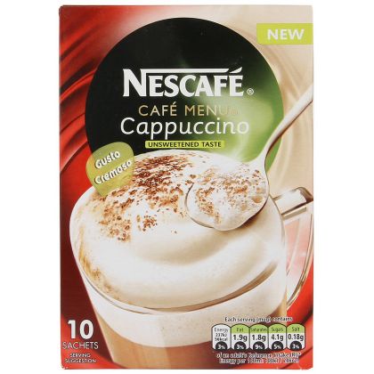 Nestle Nescafe Cappuccino Unsweetened (10s)