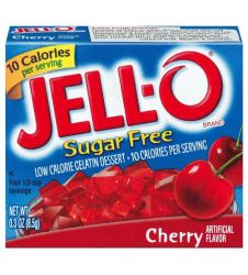 Kraft Jello Cherry Sugar Free