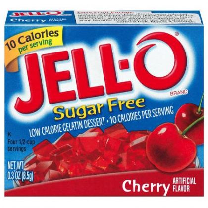 Kraft Jello Cherry Sugar Free