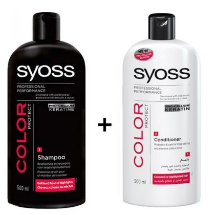 Syoss Color Luminance & Protect Shampoo + Conditioner (500ml)