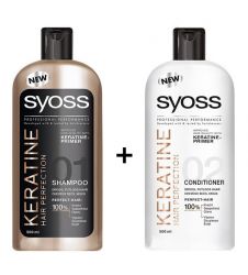 Syoss Keratin Shampoo + Conditioner (500ml)