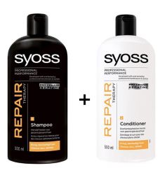 Syoss Repair Therapy Shampoo + Conditioner (500ml)