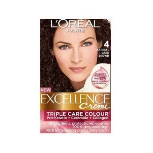 Loreal Excellence Creme 4 Natural Dark Brown - Hair Color & Dye | Gomart.pk