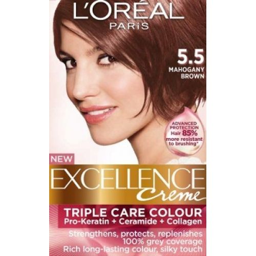 Loreal Excellence Creme  Mahogany Brown - Hair Color & Dye 