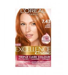 Loreal Excellence Creme 7.43 Dark Copper Blonde