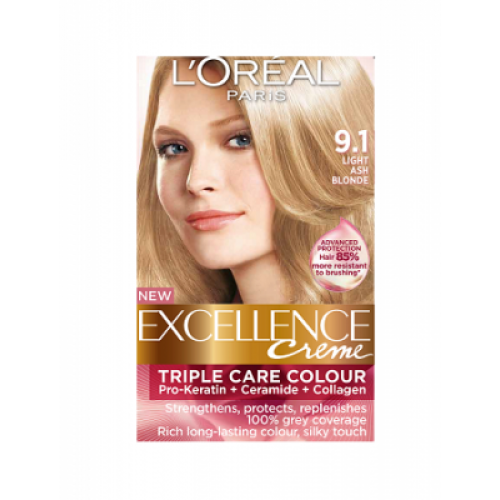 Loreal Excellence Creme  Light Ash Blonde - Hair Color & Dye 