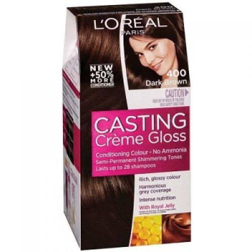Loreal Paris Casting Creme Gloss 400 Dark Brown - Hair Color & Dye |  
