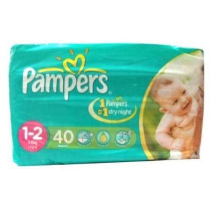 Pampers Jumbo Pack Diapers 1-2 Mini 3-6 Kg (40Pcs)