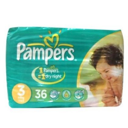 Pampers Jumbo Pack Diapers 3 Midi 4-9 Kg (36Pcs)