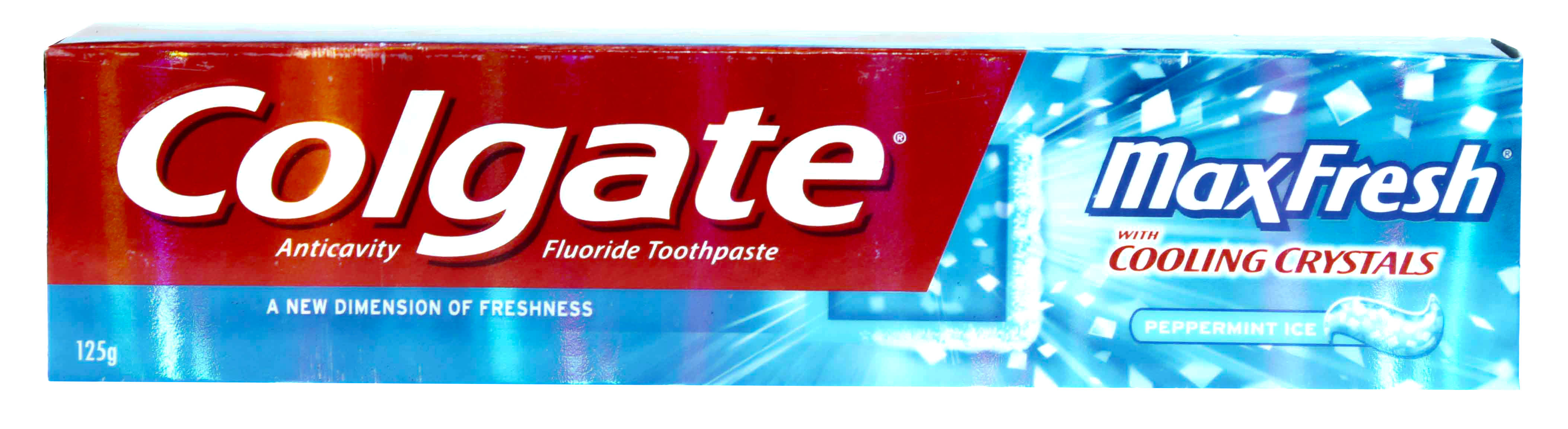 blue on toothpaste