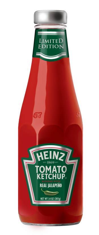 Heinz Tomato Ketchup Real Jalapeno (397gm) - Sauce 