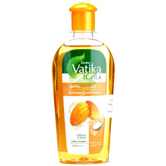 Vatika Almond Enriched Hair Oil (200ml) Hair Oil & Cream Gomart.pk