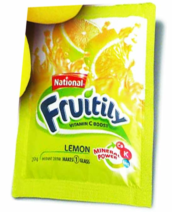 National Fruitily Lemon Sachet Energy & Health Drinks Gomart.pk
