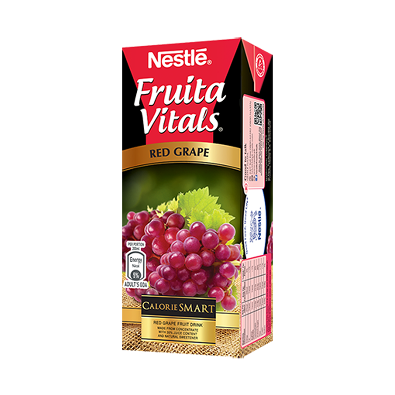 Nestle Fruita Vitals Red Grape Nectar (200ml) Juices Gomart.pk