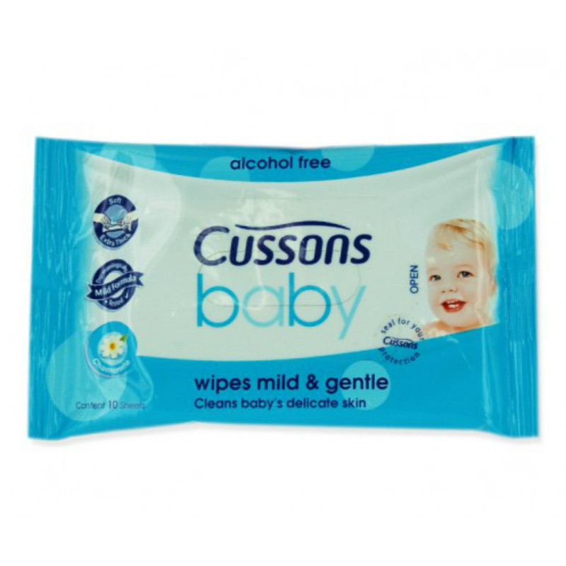 Cussons Baby Wipes Travel Pack Mild and Gentle Wipes Gomart.pk
