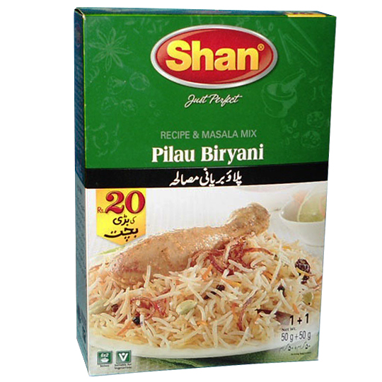 Shan Pilau Biryani Masala Economy Pack (100gms) Spices Gomart.pk