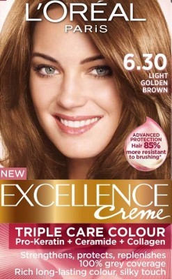 Loreal Excellence Creme  Light Golden Brown - Hair Color & Dye |  